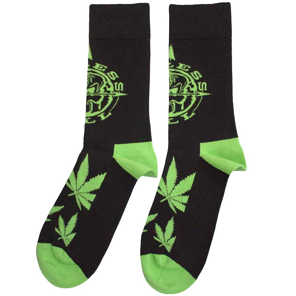 Cypress Hill - Logo & Leaves Sokken - Zwart